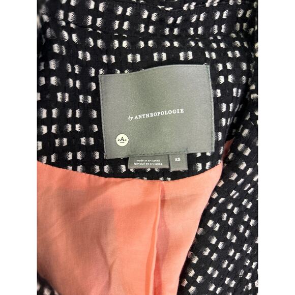 Anthropologie Filipa Textured Blazer in Black and White. Size XS - Picture 8 of 8